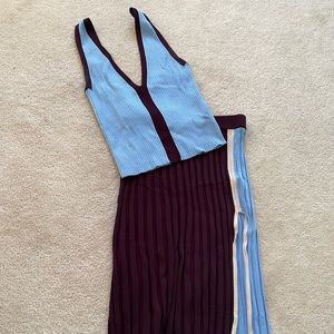 Zara Color Block Knit Set